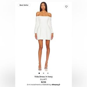 Elliatt vida dress in white
